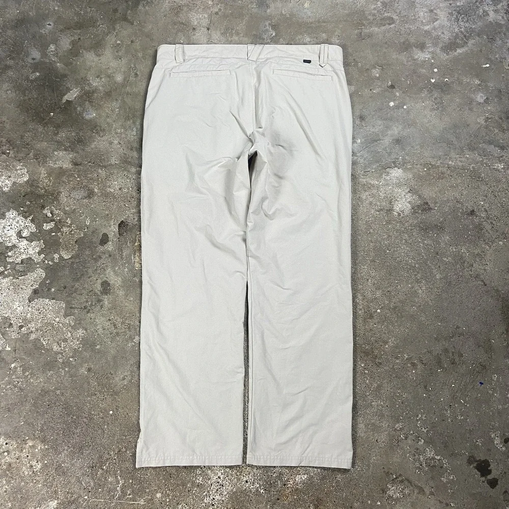 Vintage Oakley Technical Golf Pants Size 40x32 Beige Chino Active Sports Wear